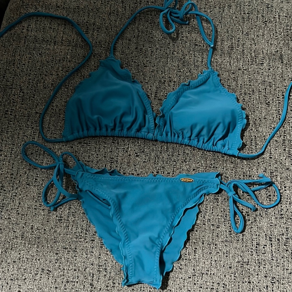 Luli fama emerald bathing suit